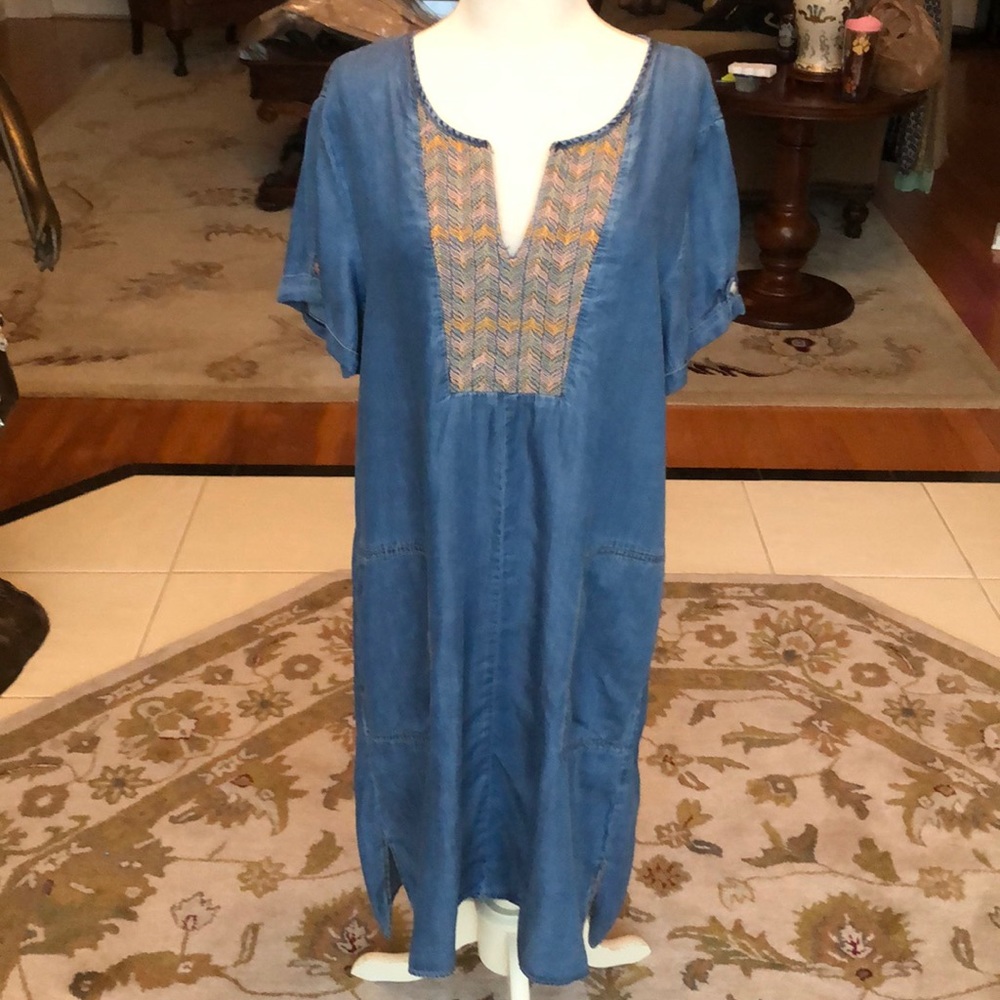 NWOT Democracy Blue denim dress